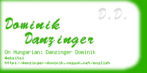dominik danzinger business card